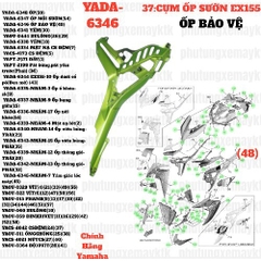 [EX155][37:CỤM ỐP SƯỜN] YADA-6346 ỐP BẢO VỆ EX155(2022)-[Yamaha] (48)