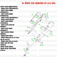 [SIR][9:ỐNG XẢ] YAOV-0455 ỐC SIRIUS-FI(14-20) (10) [Yamaha]