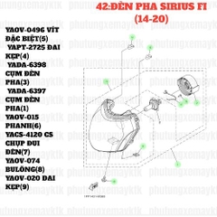 [SIR][42:ĐÈN PHA] YADA-6397 CỤM ĐÈN PHA SIRIUS-FI(14-20) (1) [Yamaha]