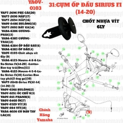 [SIR][31:CỤM ỐP ĐẦU] YAOV-0103-Chốt nhựa vít 6ly  SIRIUS-FI(14-20) (9) [Yamaha]