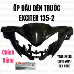 [Chính hãng Yamaha]YADA-EX135(11-14)-Đen bóng-2 Ốp đầu đèn trước