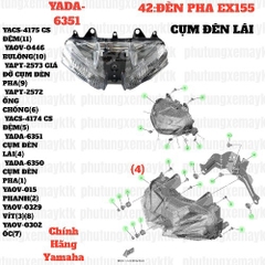 [EX155][42:ĐÈN PHA] YADA-6351 CỤM ĐÈN LÁI EX155(2022)-[Yamaha] (4)