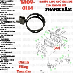 [SIRC][8:BẦU LỌC GIÓ] YAOV-0114 PHANH HÃM SIRIUS RC-T110LE (22) [10:VỎ(5)]-[Yamaha], SIRIUS FI [8BẦU:(29)]