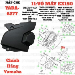 [EX15][11:VỎ MÁY EX15 (15-18)] YADA-6277 NẮP CHE NHÔNG TRƯỚC EX150(15-18) (8)-[Yamaha]