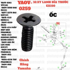 [EX15][32:XI LANH PHANH ĐĨA TRƯỚC] YAOV-0259 ỐC EX15 (15-18) (9)-[Yamaha], EX155 [32:XI(9)], SIRIUS FI [32:(9)], NVX155_V1 [32:(6)]