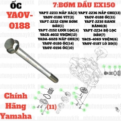 [EX15][7:BƠM DẦU] YAOV-0188 BU LÔNG EX15 (15-18) (11), SIRIUS RC [10:VỎ(8)]-[Yamaha]
