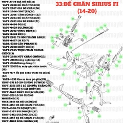 [SIR][33:ĐẾ CHÂN] YAPT-2118-Sirius Fi(14-20) Chống nghiêng (14) [Yamaha]