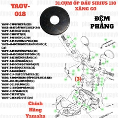 [EX15][9:ỐNG XẢ] YAOV-018 ĐỆM PHẰNG EX15 (15-18) (8), SIRIUS RC [9:ỐNG(13)] [31:CỤM(3)]. EX155 [9:ỐNG(8)] [Yamaha]