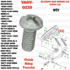 [EX15][26:YÊN XE] YAOV-0239 VÍT EX15 (15-18) (7), SIRIUS RC [22:CÀNG(13)]-[Yamaha], SIRIUS FI [26:YÊN(15)]