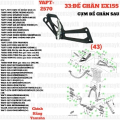 [EX155][33:ĐẾ CHÂN] YAPT-2570 CỤM ĐỂ CHÂN SAU EX155(2022)-[Yamaha] (43)