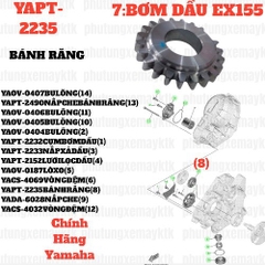 [EX15][7:BƠM DẦU] YAPT-2235 BÁNH RĂNG SƠ CẤP EX15 (15-18) (8). EX155 [7:BƠM(8)]