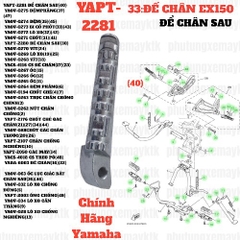 [EX15][33:ĐẾCHÂN] YAPT-2281 ĐỂ CHÂN SAU EX15 (15-18) (40)-[Yamaha], EX155 [33:ĐẾ(45)]