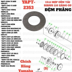 [SIRC][13:LI HỢP CÔN TẢI] YAPT-2353 ĐỆM PHẰNG SIRIUS RC-T110LE (5)-[Yamaha]