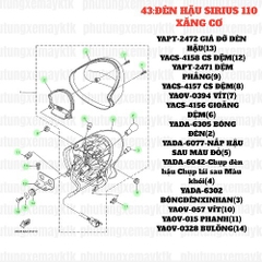 [SIRC][43:ĐÈN HẬU] YADA-6305 BÓNG ĐÈN SIRIUS RC-T110LE (2)-[Yamaha]