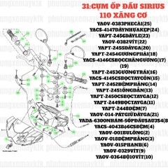 [SIRC][31:CỤM ỐP ĐẦU] YAOV-0383 PHE CÀI SIRIUS RC-T110LE (25)-[Yamaha]