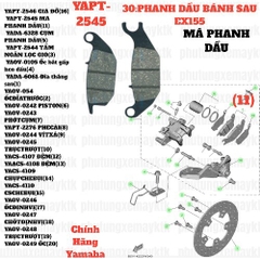 [EX155][30:PHANH DẦU BÁNH SAU] YAPT-2545 MÁ PHANH DẦU EX155(2022)-[Yamaha] (11)