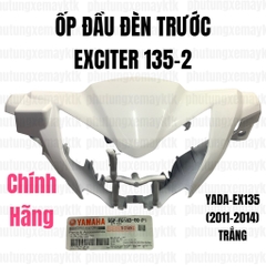 [Chính hãng Yamaha]YADA-EX135(11-14)-Trắng-2 Ốp đầu đèn trước