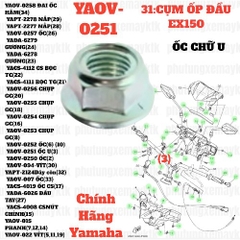 [EX15][31:CỤM ỐP ĐẦU] YAOV-0251 ỐC CHỮ U EX15 (15-18) (3)-[Yamaha], EX155 [31:CỤM(3)], SIRIUS FI [31:CỤM(3)], NVX155_V1 [31:(4)]