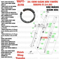 [SIR][24:CỤM GIẢM XÓC TRƯỚC] YAPT-2178 Xéc măng giảm sốc SIRIUS-FI(14-20) (7)(22) [Yamaha], NVX155_V1 [23:(7)(22)]