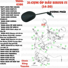 [SIR][31:CỤM ỐP ĐẦU] YADA-6386 GƯƠNG-PHẢI SIRIUS-FI(14-20) (13) [Yamaha]