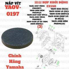 [EX15][12:LI HỢP KHỞI ĐỘNG] YAOV-0197 NẮP VÍT  EX15 (15-18) (3)-[Yamaha]