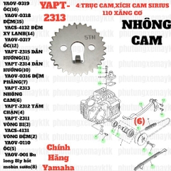 [SIRC][4:TRỤC CAM, XÍCH CAM] YAPT-2313 NHÔNG CAM SIRIUS RC-T110LE (6)-[Yamaha]