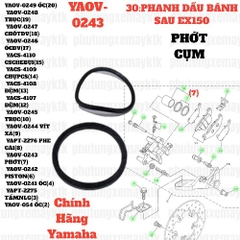 [Yamaha][30:PHANH DẦU BÁNH SAU] YAOV-0243 PHỚT CỤM  EX15 (15-18) (7)