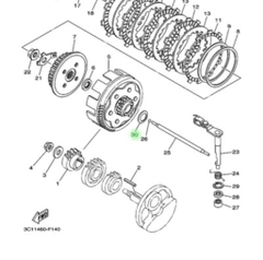 [EX15][13:LI HỢP CÔN TẢI EX15] YAOV-0102 ĐỆM PHẰNG EX15 (15-18) (27)-[Yamaha]
