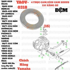 [SIRC][4:TRỤC CAM, XÍCH CAM] YAOV-0318 ĐỆM SIRIUS RC-T110LE (15). EX155 [5:BƠM(9)]