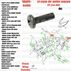 [SIR][37:CỤM ỐP SƯỜN] YAOV-0492 ỐC SIRIUS-FI(14-20) (8)(20) [Yamaha]