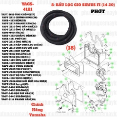 [SIR][8:BẦU LỌC GIÓ] YACS-4181 PHỚT SIRIUS-FI(14-20) (18)