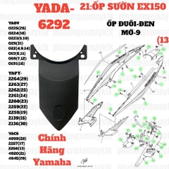 [EX15][21:ỐP SƯỜN] YADA-6292 EX150(15-18)-Đen mờ-9 Ốp đuôi rùa EX15 (15-18)(13)-[Yamaha]