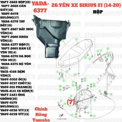 [SIR][26:YÊN XE] YADA-6377 HỘP SIRIUS-FI(14-20) (7) [Yamaha]