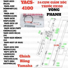[EX15][24:CỤM GIẢM XÓC TRƯỚC] YACS-4100 VÒNG PHANH EX15 (15-18) (4) (19)-[Yamaha], EX155 [24:CỤM(4)(19)], SIRIUS FI [24:CỤM(4)(19)] , NVX155_V1 [23:(4)(19)]