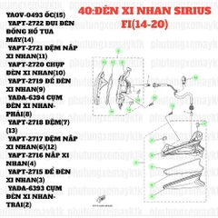 [SIR][40:ĐÈN XI NHAN] YAPT-2716 NẮP XI NHAN SIRIUS-FI(14-20) (4) [Yamaha]