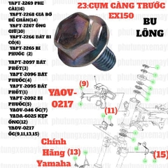 [EX15][17:KHUNG XE] YAOV-0217 BU LÔNG EX15 (15-18) (3) (9) [23:CỤM(9)(11)(13)(15)] [25:BÌNH(3)] [46:HỆ(19)]-[Yamaha], EX155 [17:KHUNG(3)] [23:CỤM(9)(11)(13)], NVX155_V1 [19:(38)] [23:(48)(50)]