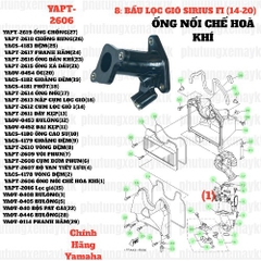 [SIR][8:BẦU LỌC GIÓ] YAPT-2606 ỐNG NỐI CHẾ HÒA KHÍ SIRIUS-FI(14-20) (1)