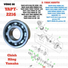 [EX15][2:TRỤC KHUỶU] YAPT-2216 VÒNG BI -EX15 (15-18) (22)-[Yamaha]