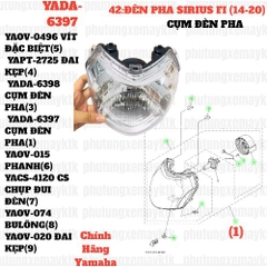 [SIR][42:ĐÈN PHA] YADA-6397 CỤM ĐÈN PHA SIRIUS-FI(14-20) (1) [Yamaha]