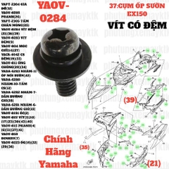 [EX15][37:CỤM ỐP SƯỜN] YAOV-0284 VÍT CÓ ĐỆM EX15 (15-18) (21) (35) (39), SIRIUS RC [26:YÊN(20)]-[Yamaha]