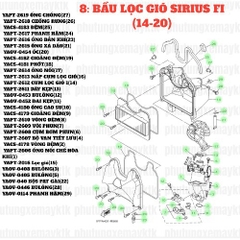 [SIR][8:BẦU LỌC GIÓ] YACS-4181 PHỚT SIRIUS-FI(14-20) (18)