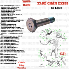 [EX155][33:ĐẾ CHÂN] YAOV-0439 BULÔNG EX155(2022)-[Yamaha] (13), SIRIUS FI [29:BÁNH(22)]