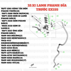 [EX155][32:XI LANH PHANH ĐĨA TRƯỚC] YAPT-2558 CỤM PHANH DẦU EX155(2022)-[Yamaha] (5), SIRIUS  FI [32:XI(5)]