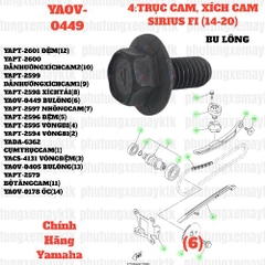 [SIR][4:TRỤC CAM_XÍCH CAM] YAOV-0449 BULÔNG SIRIUS-FI(14-20) (6)