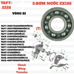 [EX15][5: BƠM NƯỚC] YAPT-2228 VÒNG BI EX15 (15-18) (10). EX155 [5:BƠM(7)]