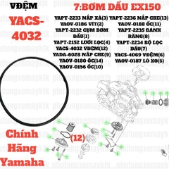 [EX15][7:BƠM DẦU] YACS-4032 VÒNG ĐỆM EX150 (12) [Yamaha]. EX155 [7:BƠM(12)]