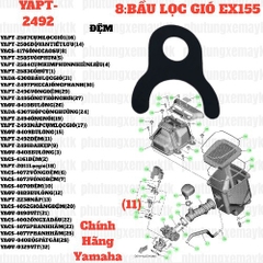 [EX155][8:BẦU LỌC GIÓ] YAPT-2492 ĐỆM EX155(2022) (11)-[Yamaha]