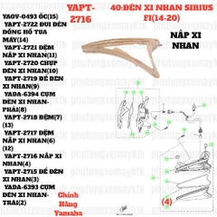 [SIR][40:ĐÈN XI NHAN] YAPT-2716 NẮP XI NHAN SIRIUS-FI(14-20) (4) [Yamaha]