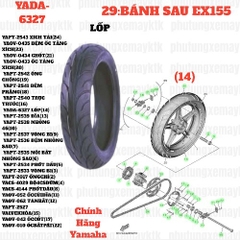 [EX155][29:BÁNH SAU] YADA-6327 LỐP EX155(2022)-[Yamaha] (14)
