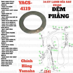 [EX15][34:XY LANH PHANH ĐĨA SAU] YACS-4119 ĐỆM PHẰNG EX15 (15-18) (24)-[Yamaha]